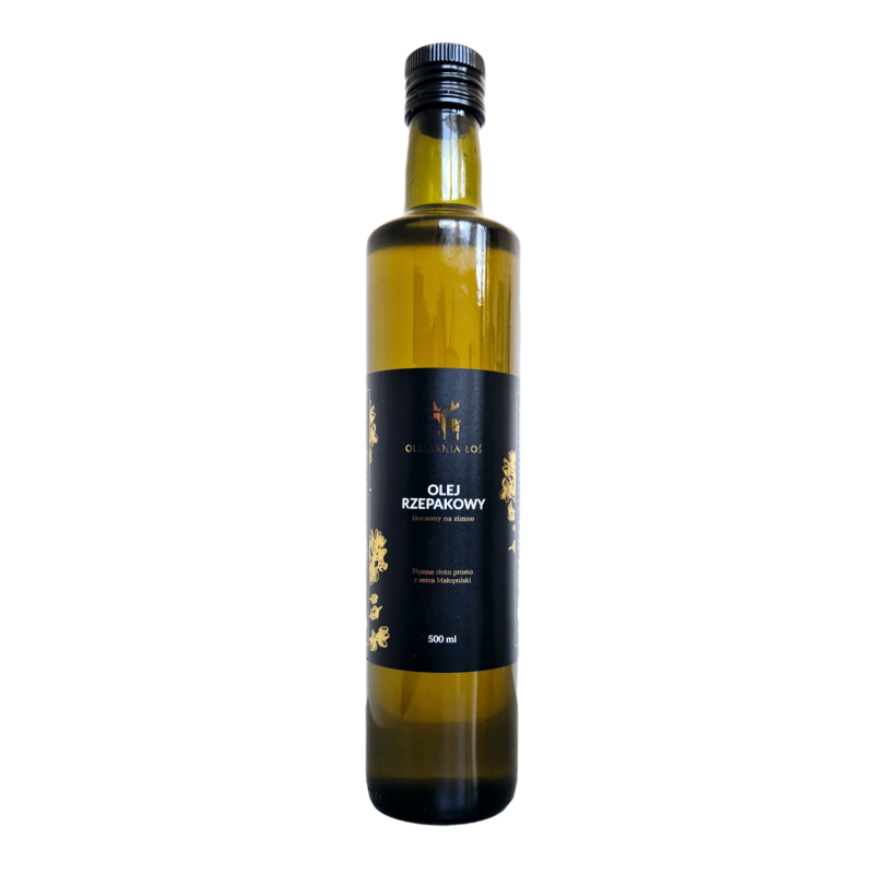 Olej z Rzepaku tłoczony na zimno 500ml Olej z Rzepaku tłoczony na zimno 500ml